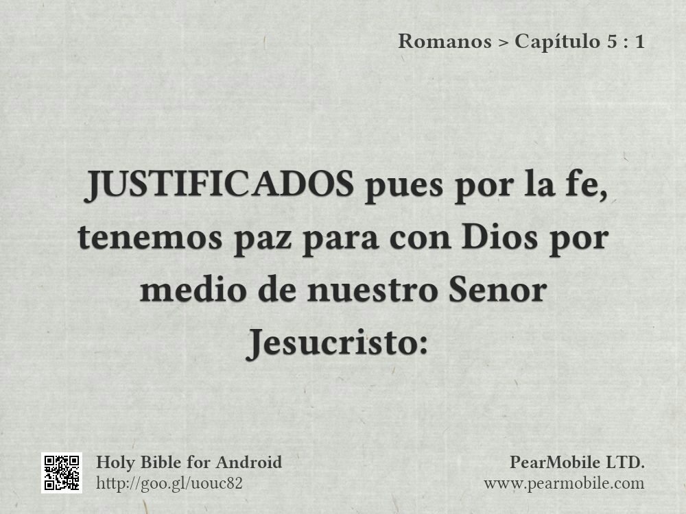Romanos, Capítulo 5:1